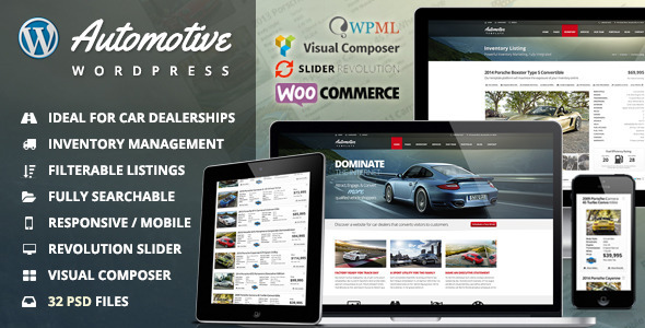 Automotive Car Dealership Business WordPress Theme