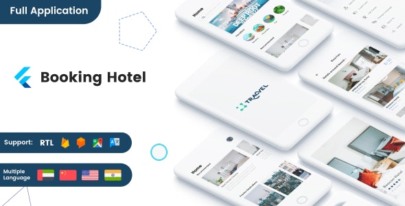 Flux Hotel Booking hotel full application in Flutter 3.0