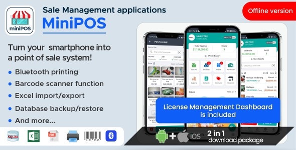 MiniPOS Offline –  Xamarin.Forms Mobile POS Application with License System