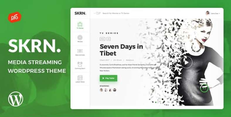 SKRN – Media Streaming App WordPress Theme 5.8