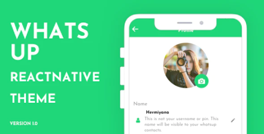 WhatsUp React Native Theme/Template