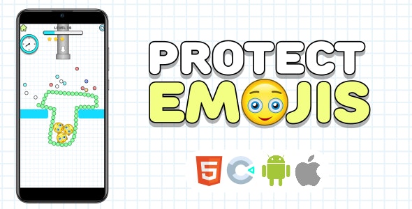 Protect Emojis – HTML5 Game – Construct 3