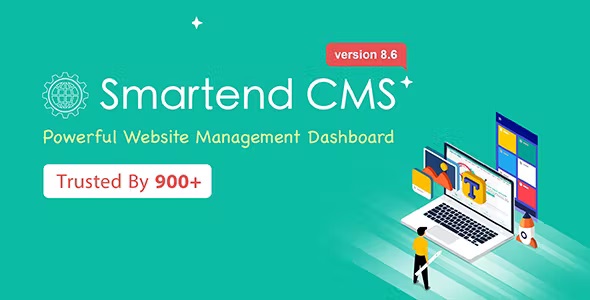 SmartEnd CMS – Laravel Admin Dashboard with Frontend and Restful API 8.6.2