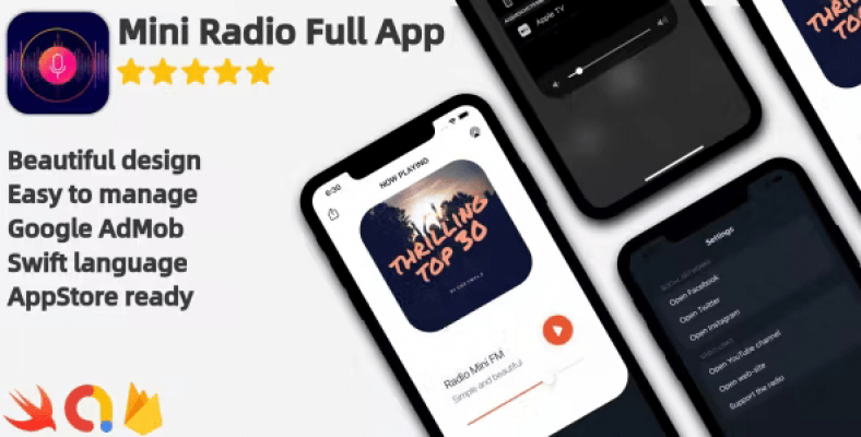 Radio Mini – Modern iOS Radio Application