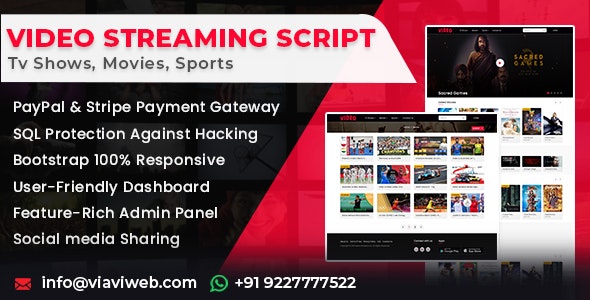 Video Streaming Portal (TV Shows, Movies, Sports, Videos Streaming, Live TV) 2.2