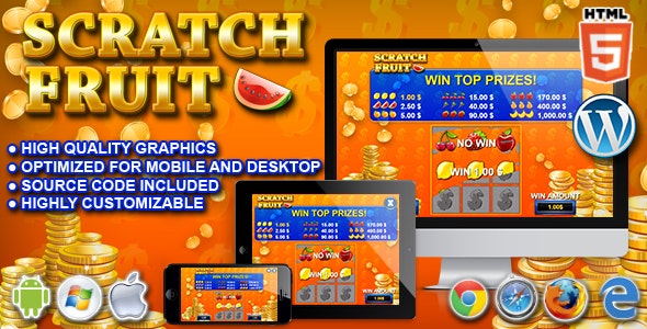 Scratch Fruit – HTML5 Casino Game