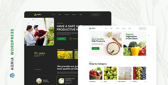 Agria – Agriculture  Farming WordPress Theme