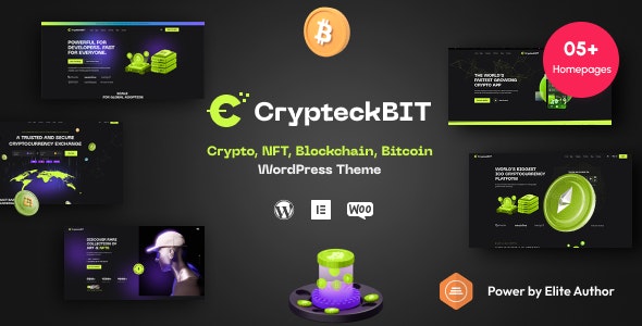 Crypteck – ICO Landing Page & Crypto WordPress Theme 2.1.4