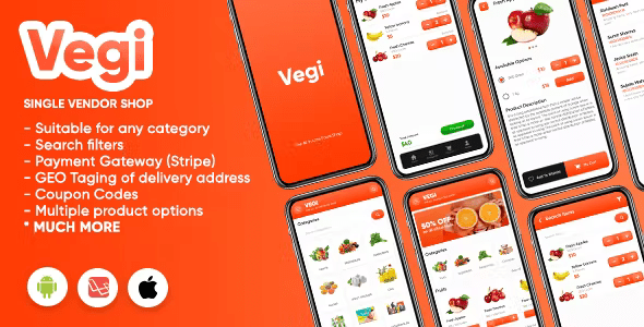 Vegi (iOS) – The Ultimate Grocery – Food – Milk Ordering app &amp;amp; Admin : iOS / Laravel