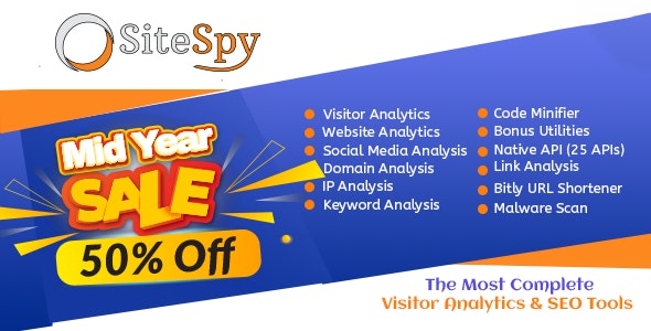 SiteSpy – The Most Complete Visitor Analytics & SEO Tools