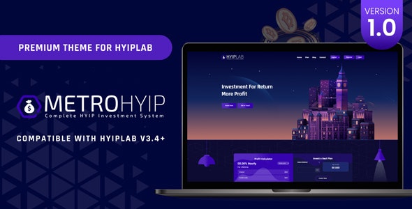 METROHYIP – Premium Theme For HYIPLab