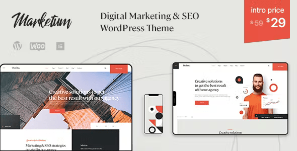 Marketum | Digital marketing  SEO WordPress Theme 1.6