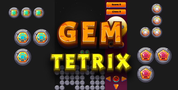 Gem Stone Tetrix – Cross Platform Casual Game