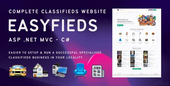 Classifieds Website Project in ASP .Net MVC C# – Easyfieds