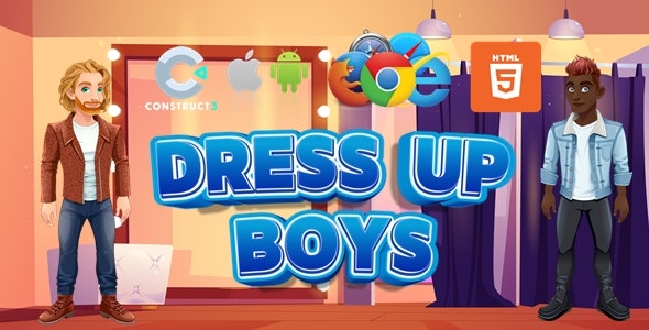 Dress Up Boys – Dress Up Game – HTML5/Desktop/Mobile (C3P)