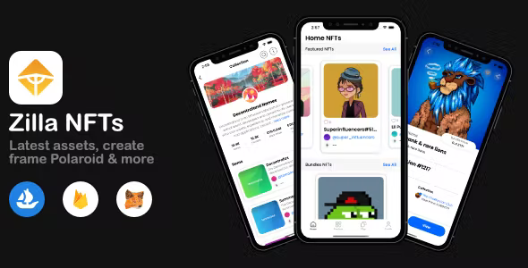 Zilla NFTs – iOS Swift (OpenSea NFT Marketplace)