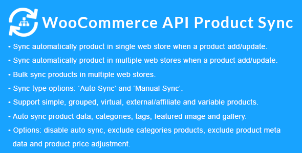 WooCommerce API Product Sync with Multiple WooCommerce Stores (Shops) 2.9.0