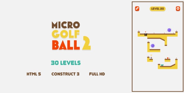 Micro Golf Ball 2 – HTML5 Game (Construct3)