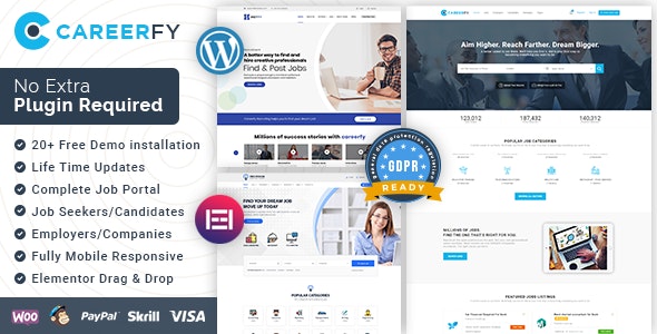 Careerfy – Job Board WordPress Theme 9.5.6