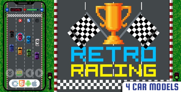 Retro Racing – HTML5 Game, Construct 3