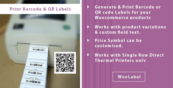 QR Codes  Barcode Generator Label Printing Plugin