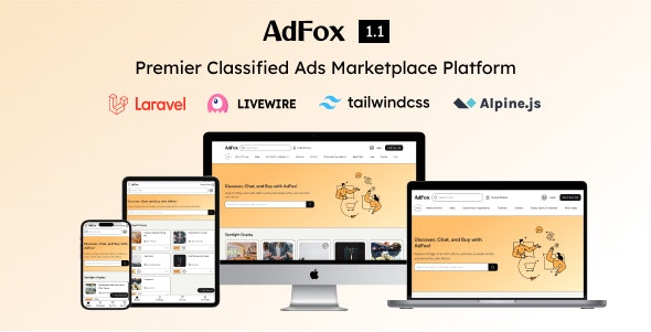 AdFox – PWA Classified Ads with App-Like Mobile & Web Interface | Multi-Purpose Marketplace Solution 1.8