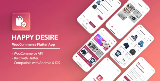 Happy Desire – Flutter WooCommerce App