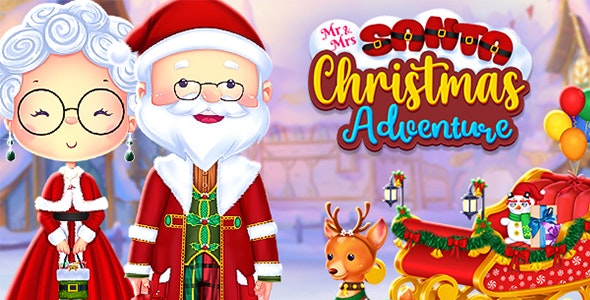 Mr and Mrs Santa Christmas Adventure [Phaser 3, HTML5]