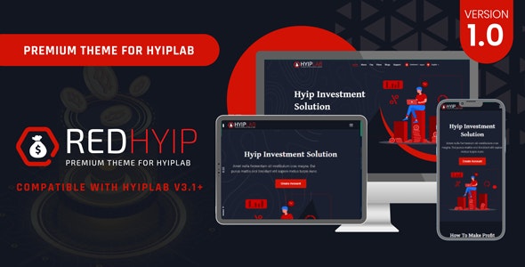 RedHyip – Premium Theme For HYIPLAB