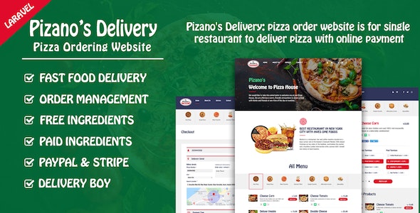 Pizano Delivery: Unlimited pizza order website