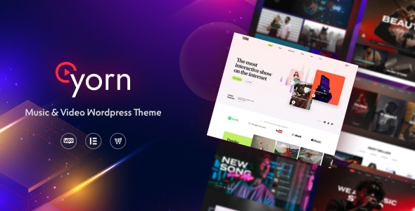 Yorn – Music  Video WordPress Theme