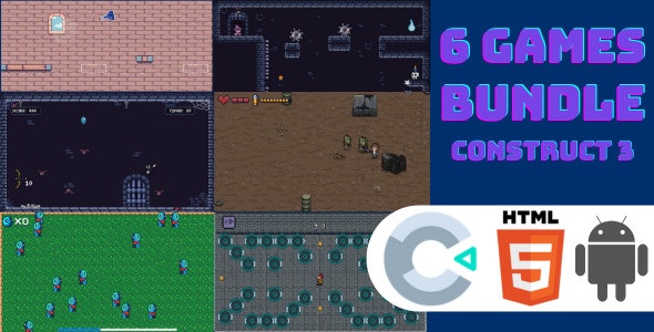 6 Games Bundle HTML5 – Construct 3