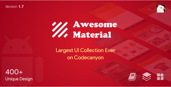 Awesome Material (Google Material Design UI Template Collection)