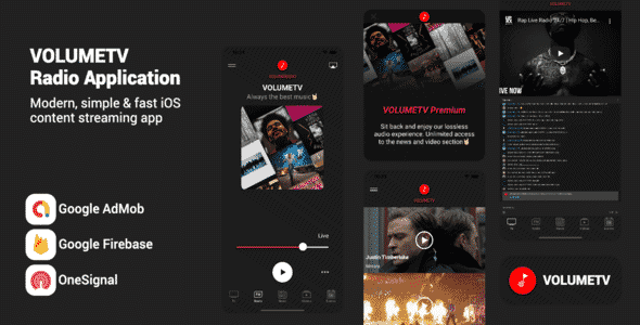 VOLUMETV – Live Streaming & Radio Station app