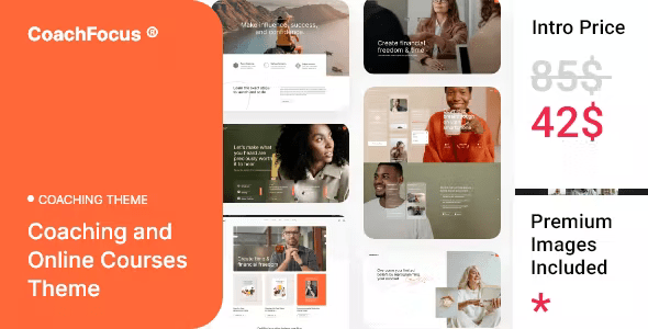 CoachFocus – Coaching  Online Courses WordPress Theme