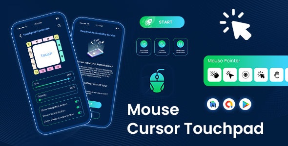 Mouse Cursor Touchpad – Quick Cursor – One-Handed Mode – Remote Mouse – Touchpad for Big Phone Tab