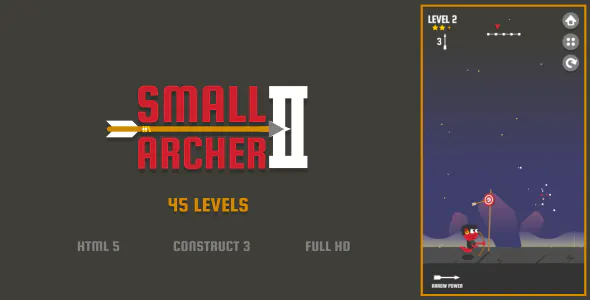 Small Archer 2 – HTML5 Game (Construct3)