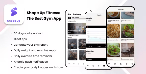 ShapeUp Fitness The Best Gym App