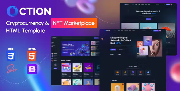 Oction – NFT Website Template