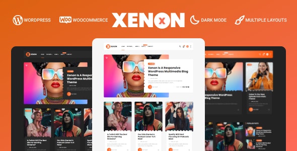 Xenon – Audio / Video Podcast  Blog WordPress Theme