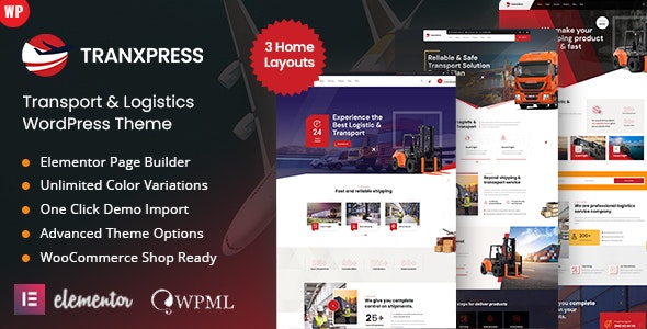 Tranxpress – Transport  Logistics WordPress Theme