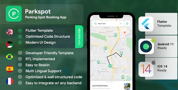 2 App Template| Parking Spot Booking App| Car Parking App| Smart Parking App| Parkspot