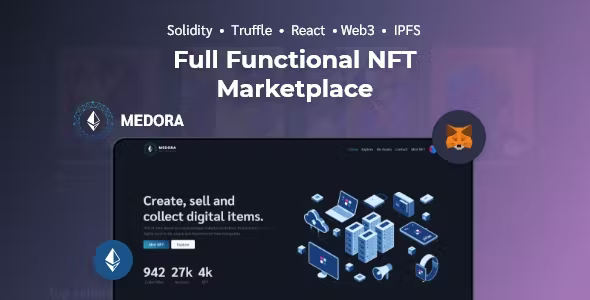 NFT Medora | Full Functional NFT Marketplace with Solidity and Web3.js  2.0.0