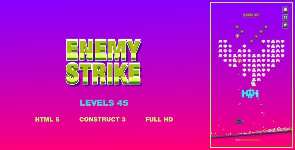 Enemy Strike – HTML5 Game (Construct3)