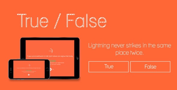 True or False – HTML5 Game