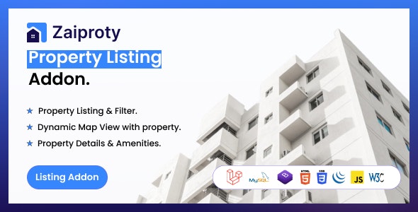 Zaiproty – Property Listing Addon.