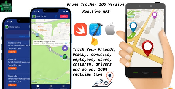 Phone Tracker (IOS Version) – Realtime Gps Live Tracking of Phones/Contacts , Lost Phones WorldWide