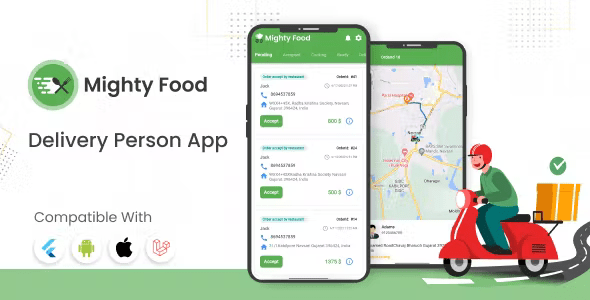 [Add-on] Delivery Boy – Flutter Delivery boy App for MightyFood Laravel