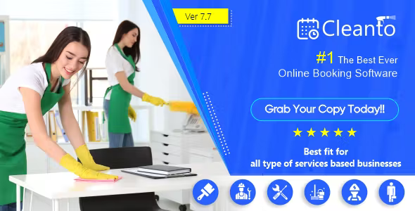 Online bookings management system for maid services and cleaning companies – Cleanto 8.2