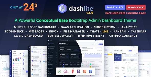 DashLite – Bootstrap Responsive Admin Dashboard Template